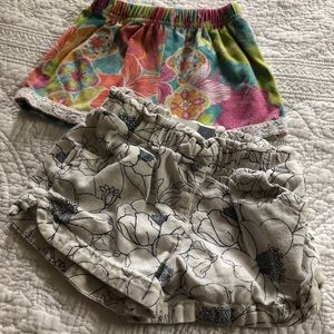 Lot of 2 Floral Toddler Shorts